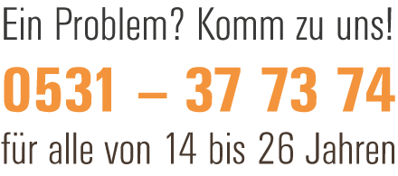 Jugendberatung für alle von 14 bis 26 Jahre